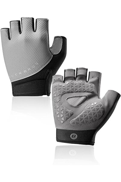 ROCKBROS Cycling Gloves Half Finger Bike Gloves for Men Women, SBR Padded Bre...