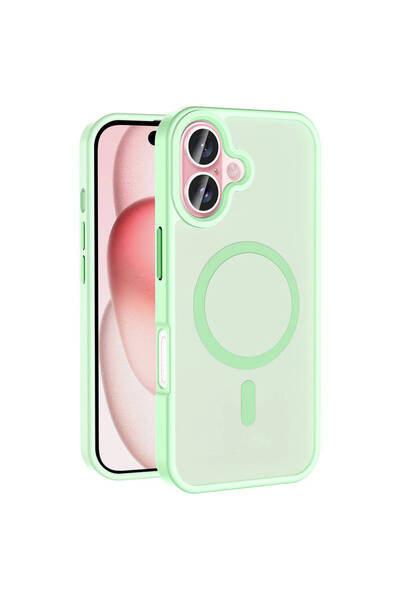 Kılıfist iPhone 16 Case Magsafe Supported Camera Raised Silicone Matte Anti-F...