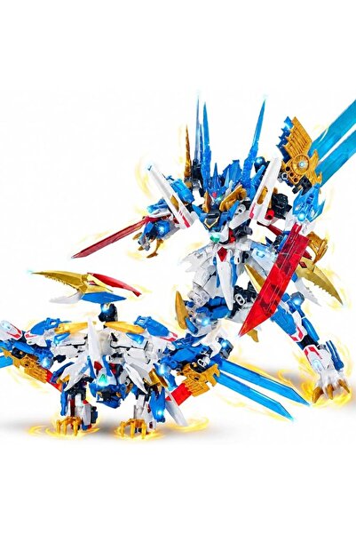 TERRIFI Pterodactyl Robot 2 in 1 Building Toy Sets, Mech Robot Transforming B...