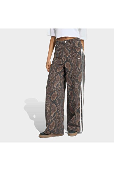 adidas Snake Print Kadın Kahverengi Pantolon (KY0631)