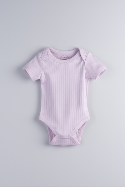 Bondberro Newborn and Baby Envelope Collar Bodysuit 100% Cotton Camisole (Lilac)