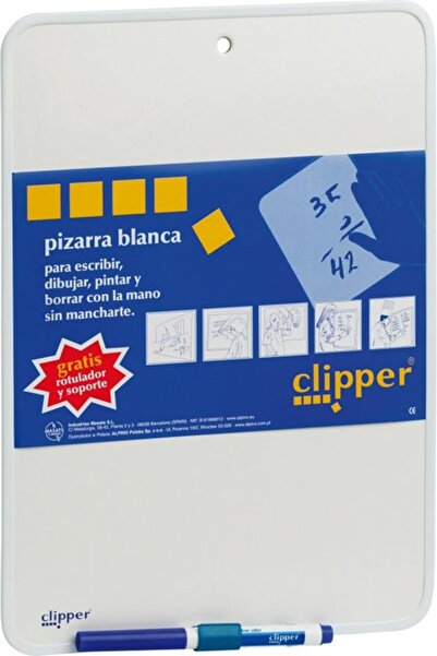 Alpıno Writing Board 35 X 25 Cm + Marker, Clipper - White