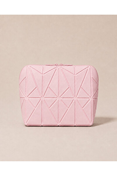 The Sleep Deep Premium Leather Diamond Pattern Makeup Bag - Cosmetic Bag & Tr...