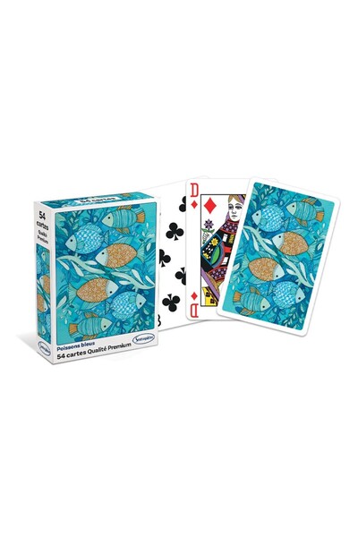 Sentosphere Balení 54 klasických hracích karet - Blue Fish - Sentosphere, víc...