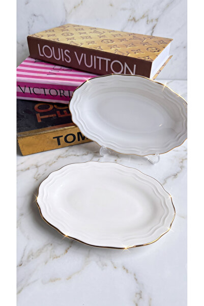 qtahya homes queen of kütahya Luxury Gold 2-Piece 20 cm Premium Porcelain Sma...