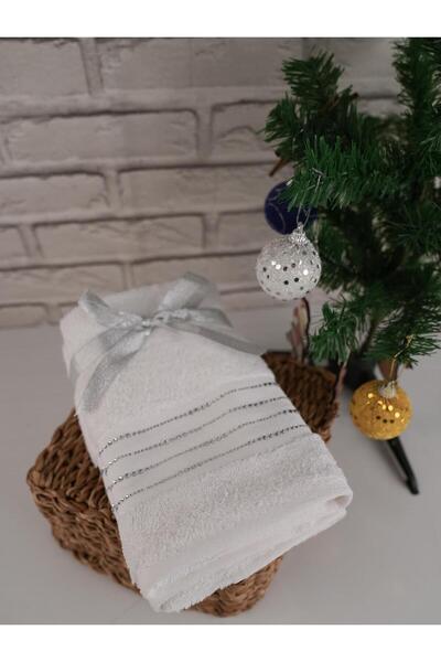 Baveno 100% Cotton Moden Special Embroidered 2-Piece Towel Set 41X71 cm