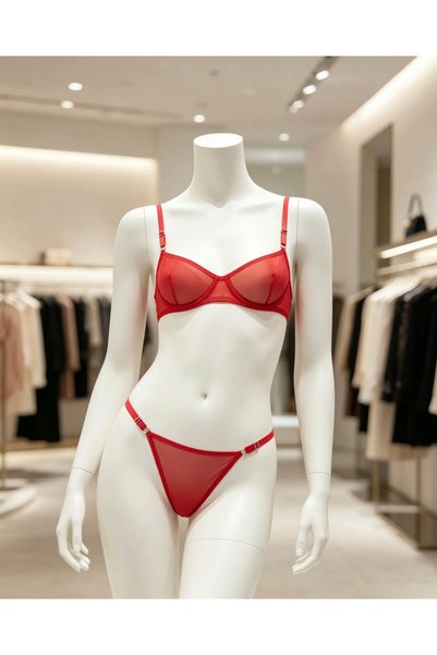 kiari Soleil Tulle Underwire Capless Comfortable Underwear Set