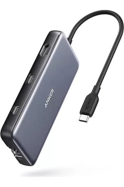 Anker Stație de andocare 555 8-în-1 porturi: 2 x USB-C 2 x USB-A HDMI 4K la 6...