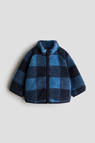 H&M Baskılı Pelüş Ceket