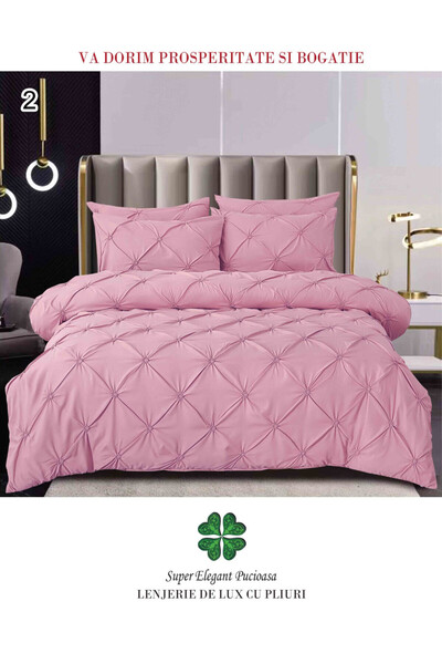 Super Elegant Pucioasa Lenjerie de Pat 6 Piese, Bumbac Finet, Pat Dublu, 2 Pe...