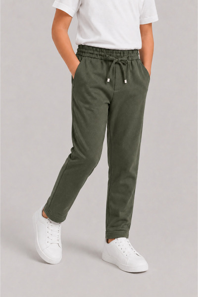 Sınwear Men's Khaki Children's Casual Sweatpants |   Jogger Cut Comfortable F...