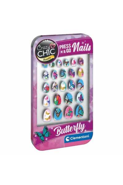 JPT Clementoni Crazy Chic Butterfly Press-On Nails