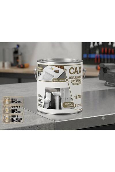 caxcolors CAX Dayanıklı Özel Yüzey Boyası 1 L - Su , Nem ve Isı Dayanımlı Fay...