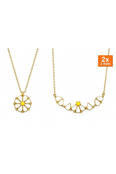 Bozhi Steel Gold Retractable Daisy Necklace Steel Necklace Everyday Elegance ...