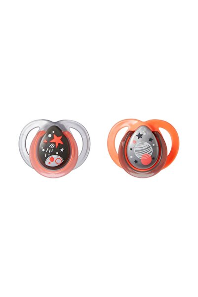 tommee tippee Σιλικονούχες Πιπίλες - Νυχτερινές 0-6 μηνών