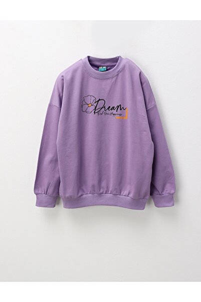 MiniKids Bluza Dream, gaseste-ti fericirea, mov