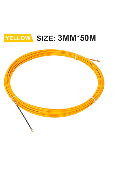 Choice 50M Fish Tape Fiberglass 3MM 5M‑50M Wire Threader Cable Puller Duct Wa...