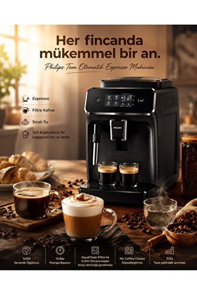 Philips Lattego 2200 Serisi Lattego EP2220/10 Tam Otomatik Espresso Makinesi