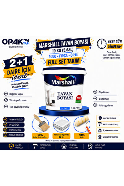 Marshall Tavan Boyası 10 Kg Full Set Takım