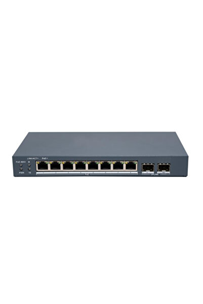 Hikvision SWITCH GIGABIT 8PORTURI 8XPOE "DS-3E1510P-EI/M-8P2F" (timbru verde ...
