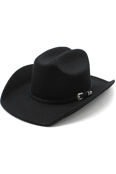 STARSTAR Women's/Men's cowboy hat black short wide brim beach.