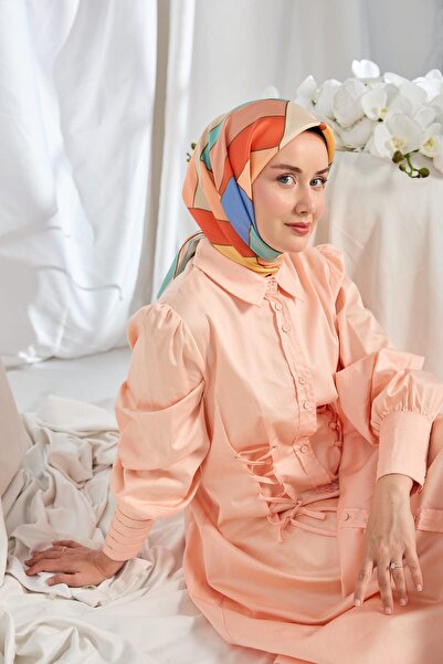 Silk Home Twill Silk Scarf Mid-Century Yavruağzı