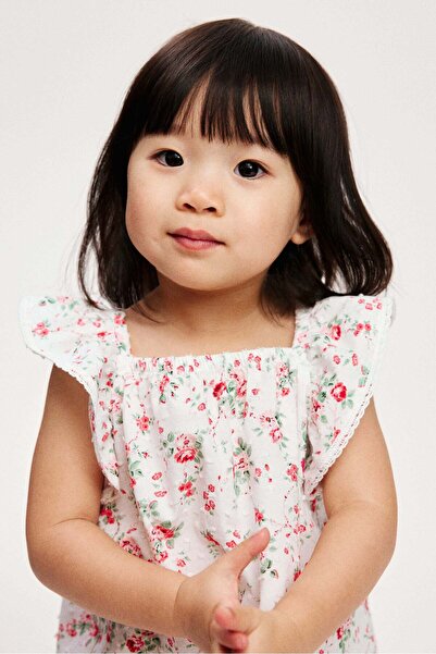 H&M 2-piece floral-print plumeti set