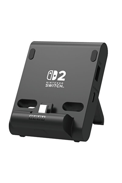 Nintendo Suport de încărcare Hori pentru Switch 2, USB-A, USB-C, Negru