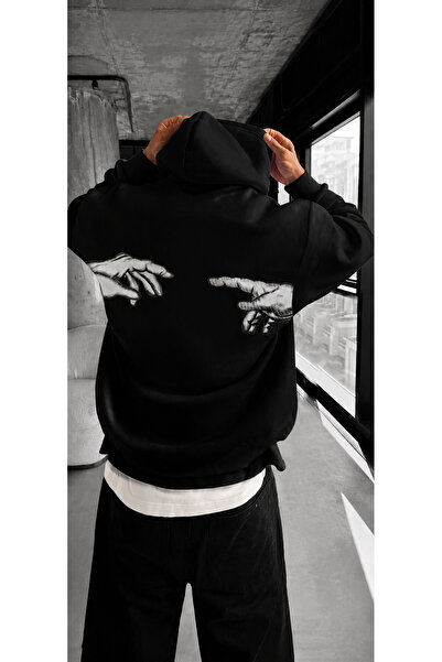 COMANCHERO Unisex Hand Drawn Printed Winter Hooded Sweatshirt