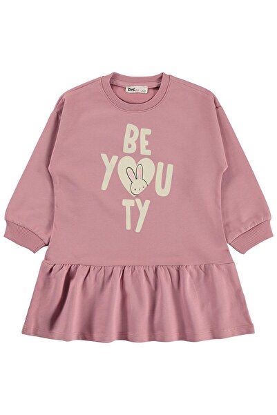 Civil Girls Be You Ty Printed Dress for Ages 2-5 - Pink
