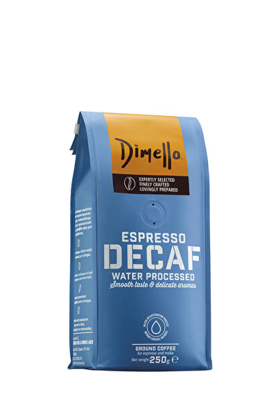 DİMELLO Cafea măcinată, DIMELLO, Espresso Decofeinizat, Prăjire medie, 250 g