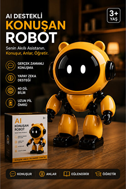 MOBEE Yapay Zeka Robot Oyuncak Asistan Eğitici Ve Öğretici İnteraktif Akıllı ...
