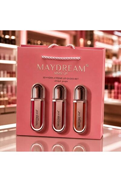 MAYDREAM طقم ملمع الشفاه 3D Hydra Xtreme. مجموعة فاخرة