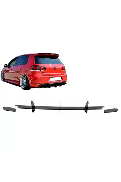 tuningset Rear Bumper Extension for Diffuser and Rear Side Splitters suitable...