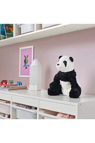 KRAMIG Soft toy, white/black