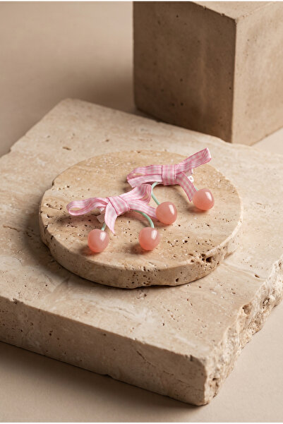 Katia&Bony Girl's Cherry Dangle Clip Buckle Pink