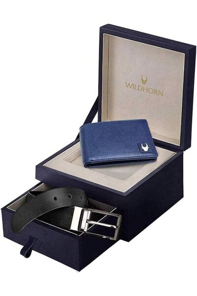 Wildhorn Men's Leather Wallet with Strap Combo from Wildehorn