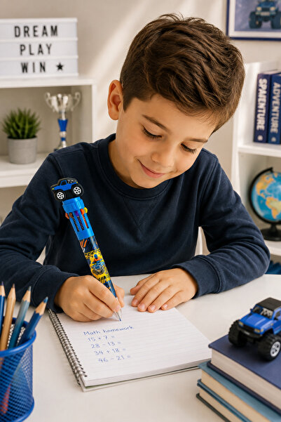 Generic Brand Premium Multicolor Pen with 10 Colored Refills and Car Topper, ...