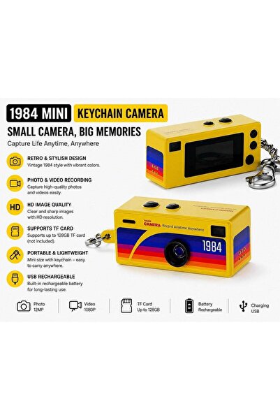 OTHERONE NMAHAL Mini G6 Thumb Camera 0.96" Keychain Digital Camera, Retro Poc...