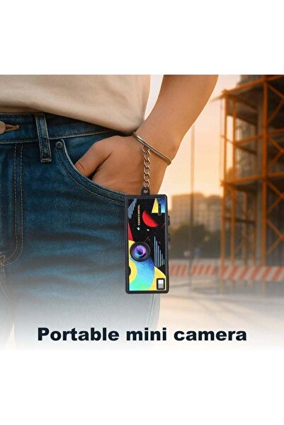 OTHERONE NMAHAL Mini G6 Thumb Camera 0.96" Keychain Digital Camera, Retro Pocket Mini Camera with 1080P HD Video, Built-in Flash, Memory Card up to 128GB, Travel & Vlogging (Yellow)