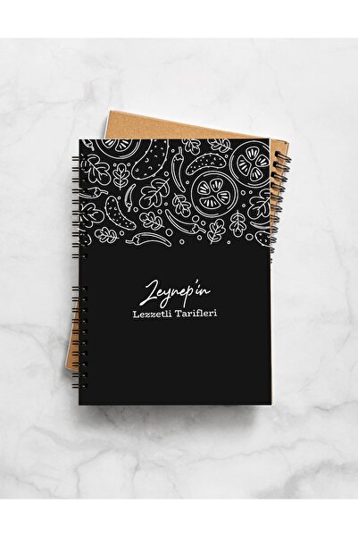 İsimli tarif defteri (15X21CM) (120sayfa-4bolumden olusmaktadir) (KAPAK ÜZERİNE YAZİLACAK ISMİ BELİRTİNİZ