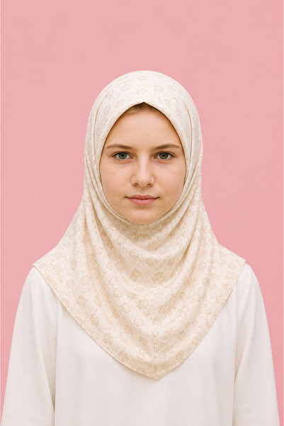 Linda Hijab Elegant Floral Printed Hijab for Girls & Women – Dark Grey Modest...
