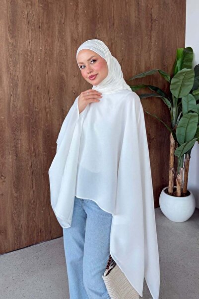 Hazamoda Fenti Cape Blouse White