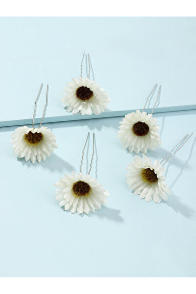 Take Two By Styli Set of 5 - Flower Hairpin