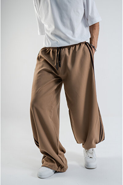 Gerusta Men's Comfortable Loose-Fitting Elastic Waist Trousers