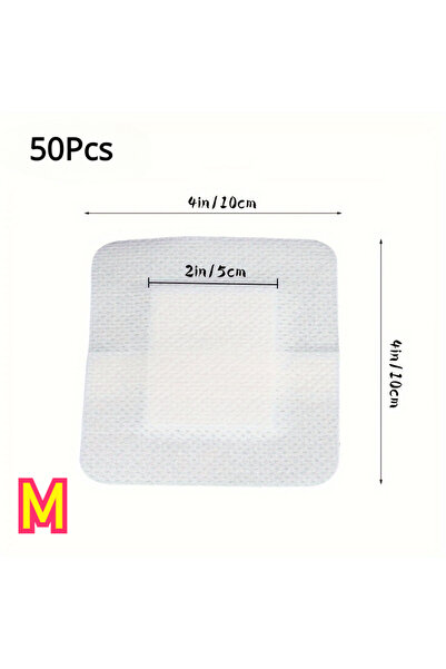Choice M 50pcs Large Size Hypoallergenic Non-woven Medical Adhesive Wound Dre...