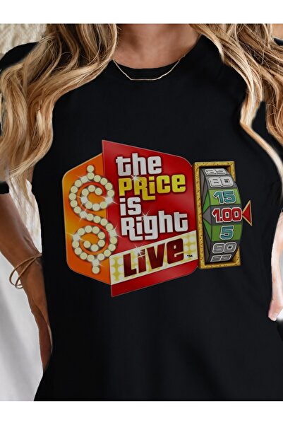 Generic Brand تي شيرت نسائي بتصميم The Price is Right Live Game، برقبة دائرية...