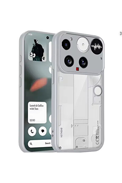 Choice1 غطاء حماية لهاتف Nothing Phone (3) طراز TMMS رمادي اللون مع وسادة هوا...