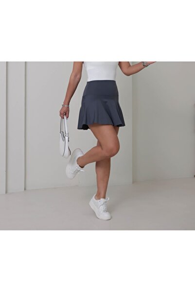 GK LUXURY & FASHION Women's Belize Fabric High Waist Mini Skirt with Inner Ti...