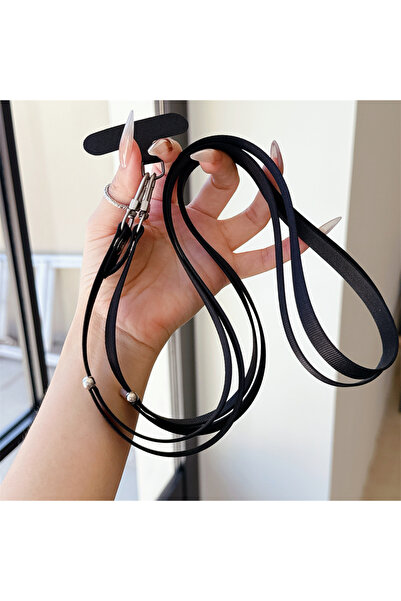 Choice1 Black Universal Adjustable Mobile Phone Lanyard Crossbody Necklace St...